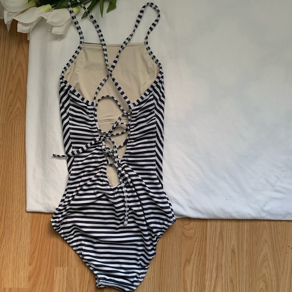 Albion Fit Stripped Weekender One Piece Swimsuit - Picture 12 of 12